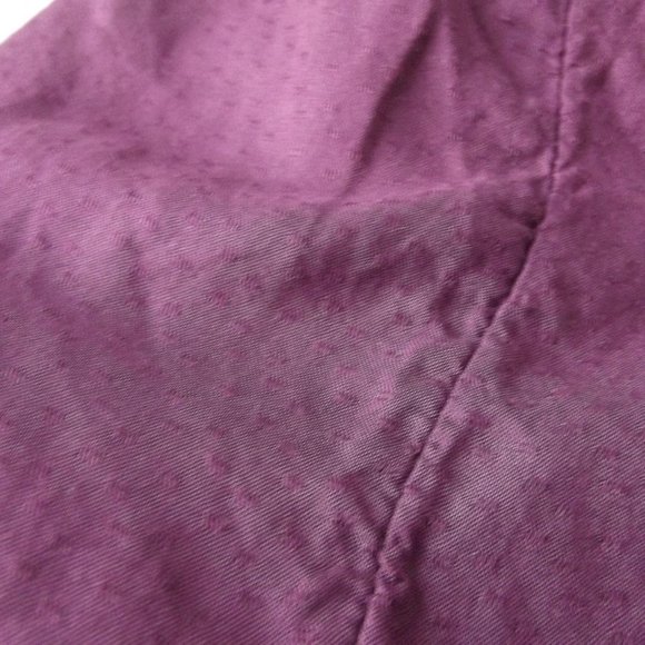 Purple Long Sleeve Peasant Top Blouse Sheer Lace with Lace - Picture 4 of 10